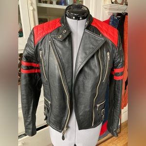 Echtes Leder Vintage Motorcycle Jacket